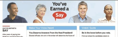 AARP You've Earned a Say - Generations Magazine - October-November 2012