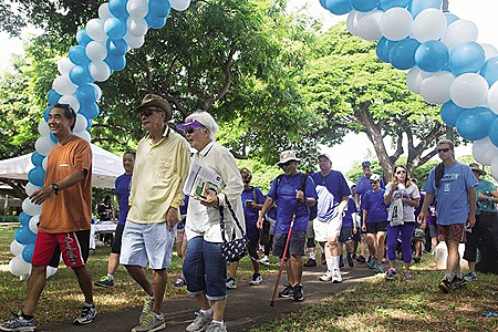 In October, a large number of supporters join a walk for Parkinson’s awareness at the HPA “Moving Day” event. To learn more email: movingday@parkinson.org.