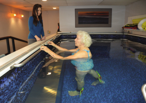 Ivalee in aquatic therapy