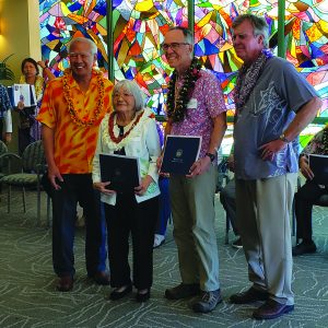 (L) Hawai‘i County awardees Lora Akase-Nagle and James Waddington.