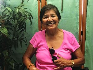 From being a home caretaker, Nene went back to work for extra income. Her job as an Aloha Ambassador enabled her to spread aloha, meet people and make new friends.