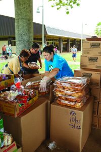 Hawaii Foodbank preparing donated food to distribute