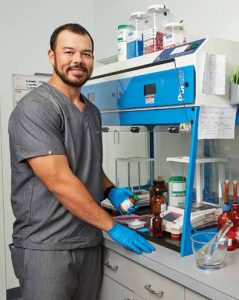 Filling OCOCA prescriptions is a specialty service of pharmacists like Jake Blechta, who is licensed by the State of Hawai‘i for compounding medications.