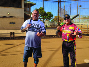 Fetuosasae “Fetu” Sua, 64, and Randy Madeiros, 69, are looking forward to the 46th Annual Hawai‘i State Senior Tournament. PC: Jeffery Kimoto