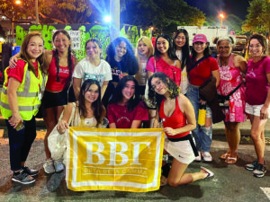 Some of BBG’s newer members join alumnae to volunteer at the 2023 “Night in Chinatown” festival and parade.