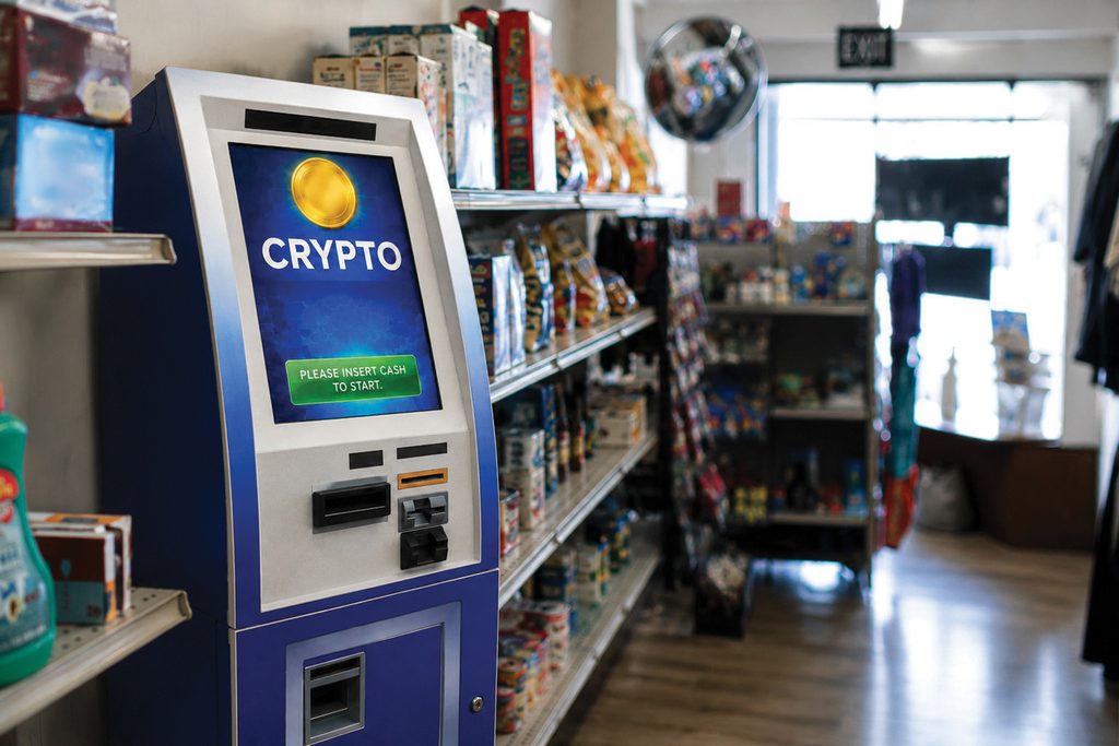 Photo  of crypto kiosk machine